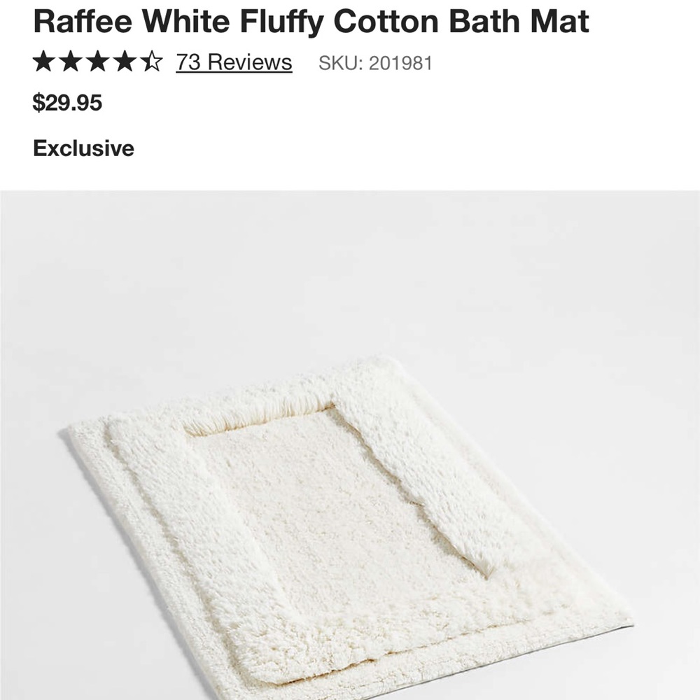 Crate & Barrel Bath Mat